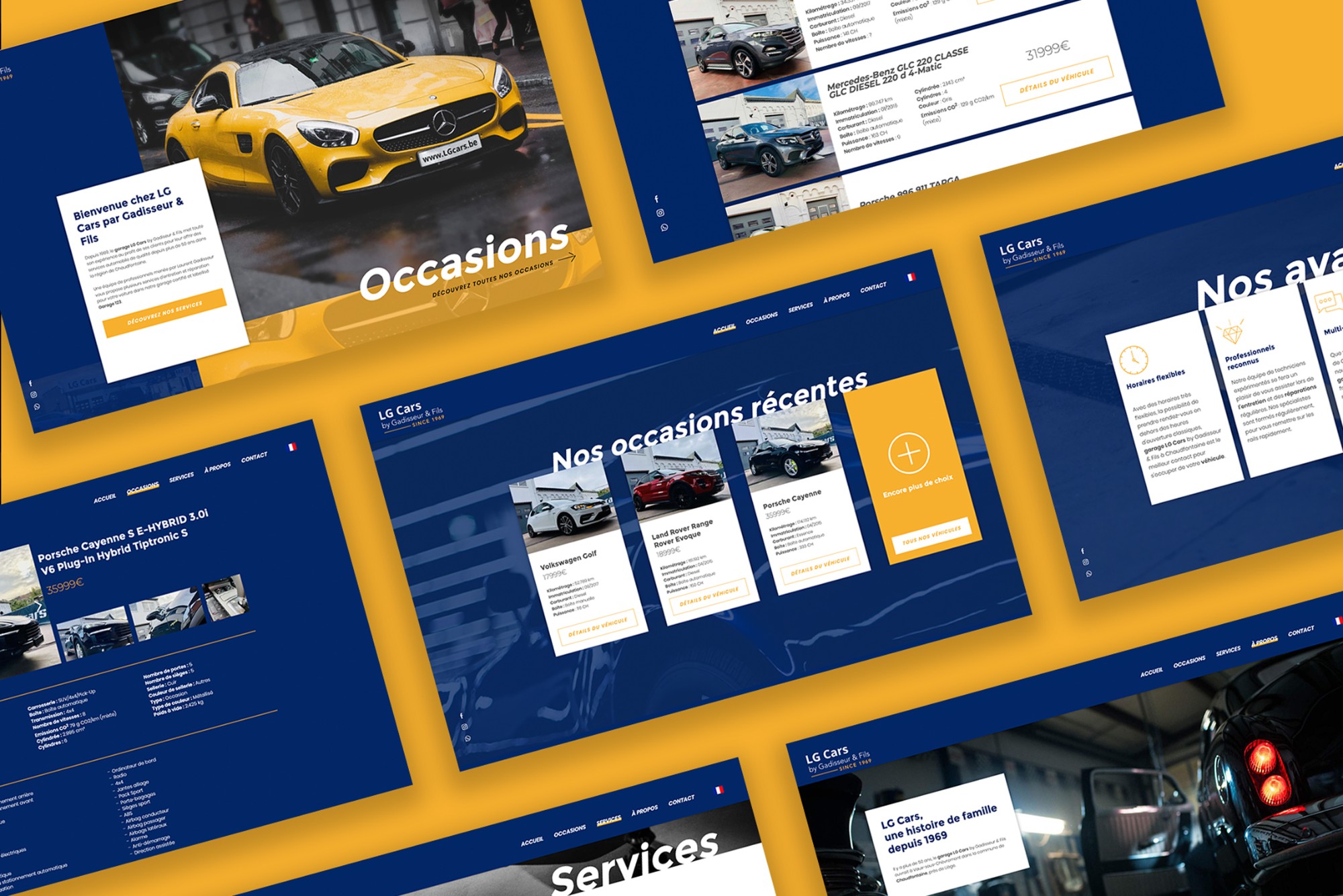 Design du site LG Cars
